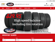 Tablet Screenshot of nesterauto.com